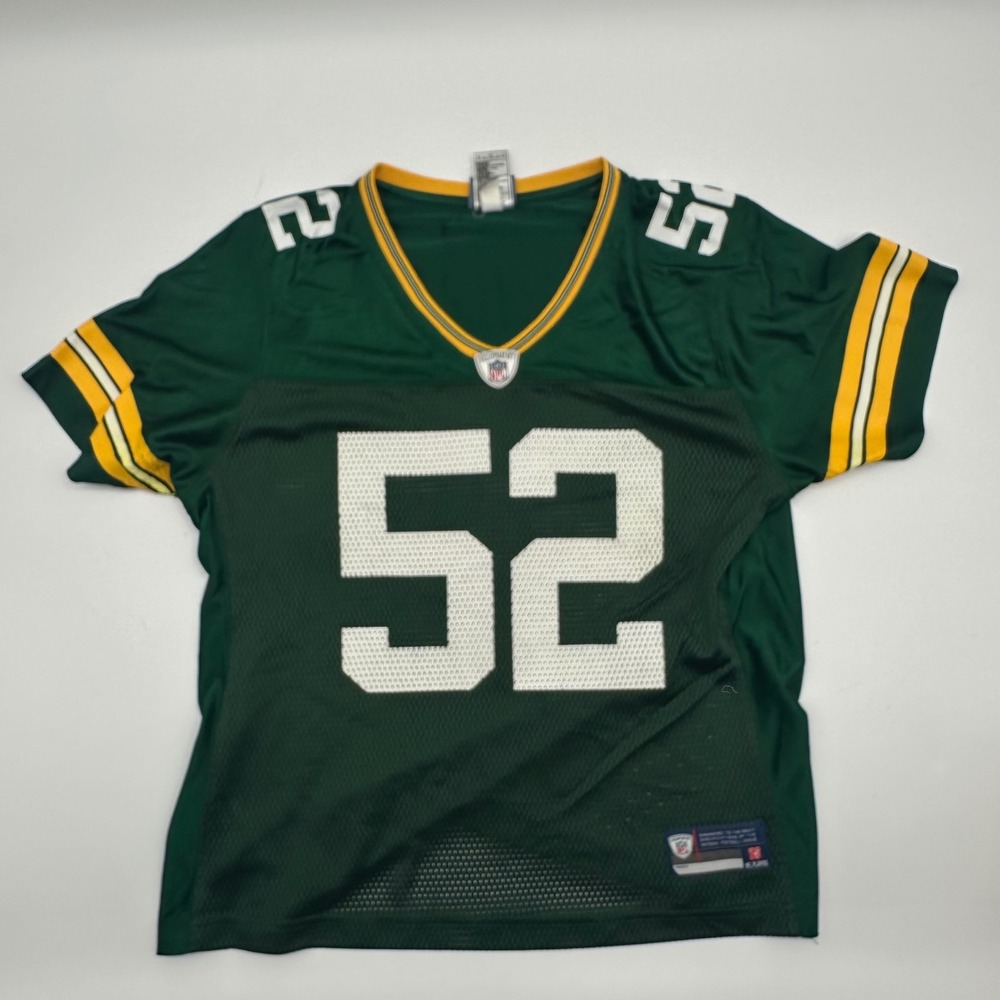 NFL Equipment Green Bay Packers Clay Matthews 52 Jersey Womens Large Green READ